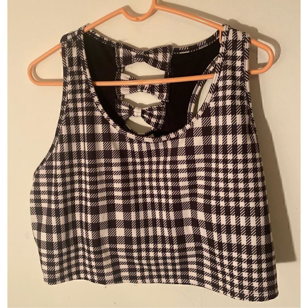 Cato Active Sports Bra 18/20 checks & bows